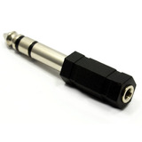 Adaptador Plug Macho 6.5mm A Mini Plug Hembra 3,5mm 