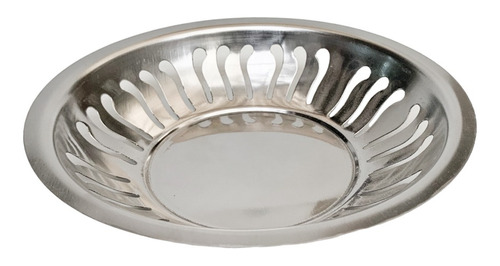 Panera Pan Cesta Acero Inox. Redonda 20cm Frutera Calada