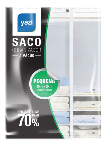 Saco Organizador A Vácuo 40x60cm Pequeno Yazi