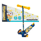 Monopatin 3 Ruedas Minions Pelicula Con Freno Edu Color Azul