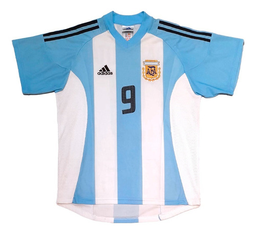 Camiseta Titular Argentina 2002 #9 Batistuta 100% Original