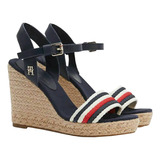 Sandalias Tommy Hilfiger Para Mujer Mod Corporate Wedge D3