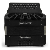 Farinelli 3012fnhg Acordeón Botones Premium 5 Voces Negro Fa