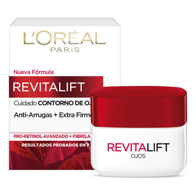 L'Oréal Paris Revitalift Crema Ojos Hidratante Antiarrugas 15 ml Uso Diurno | MercadoLibre