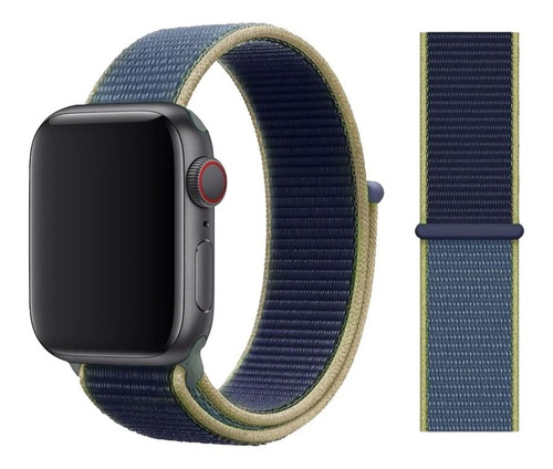 Correa Para Apple Watch Nylon Velcro 38 / 40 / 42 / 44 Mm 