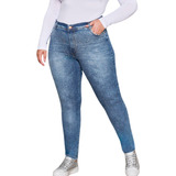 Jeans Chupin Brillos Cenitho Mujer Elastizado Talles Grandes