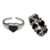 Anillos De Promesa Para Parejas, Anillos De Corazón En Forma