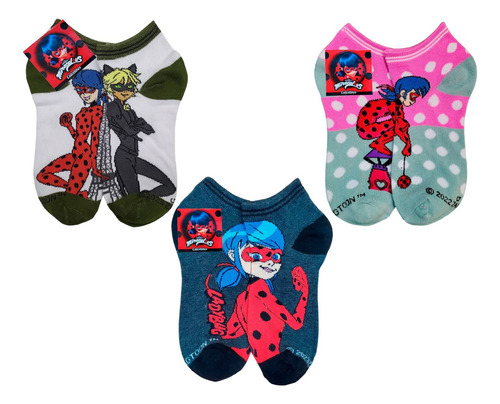 Tines Cortos Ladybug Miraculous Unisex 6 Pares