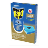 Raid Tabletas Anti Mosquitos 24 Noches X 12 Unidades 