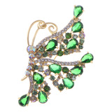 Alilang Cristales Swarovski Verde Esmeralda Side Perfil Mar.