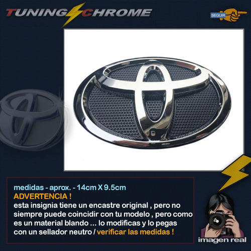 Insignia Emblema Toyota P/corolla 2008 2013 Tuningchrome Foto 4