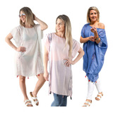 Túnica Blusa Amplia Pareo Combo X3  Vestido Playero X Mayor