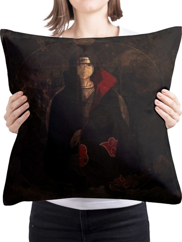 Cojin Almohada Anime Naruto Itachi Oscuridad Cuadrado Suave