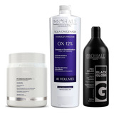 Ox 40 Prohall + Matizador Black + Po Branco Descolorante