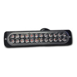 Barra Led Policia Lateral 16 Funciones 24 Led Rojo