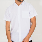 Camisa Social Masculina Manga Curta Segurança Uniforme 