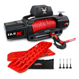 12v Synthetic Rope Winch-13500 Lb. Load Capacity Electric Wi