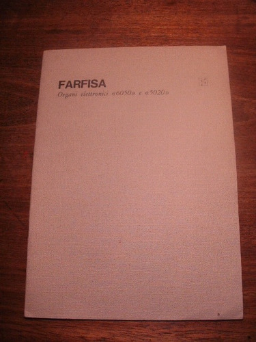 Catálogo Órganos Farfisa Modelos 6050 Y 5020p