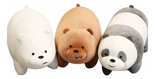 Osos Escandalosos De 30 Cm, Pardo, Polar Y Panda, 3 Piezas