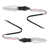 Direccional Delantera/trasera Cristal Ambar Led Set 12v