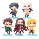 Demon Slayer Kimetsu No Yaiba Colección 5 Figuras En Bolsa