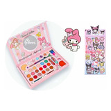 Maquillaje Infantil Niñas + Stickers Melody Kitty Sanrio