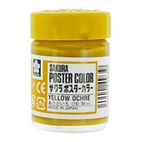 Tempera Profesional Sakura Poster Color 30ml-varios Colores Color Amarillo Ocre