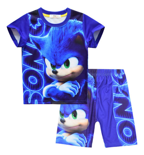 Chándal De Niños Sonic Playeras De Dibujos Animados