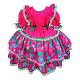 Vestido Infantil De Festa Junina Quadrilha Juvenil São João