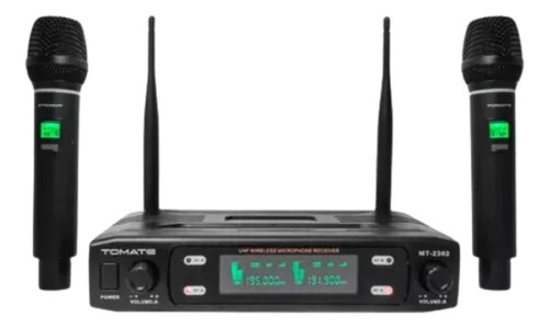 Microfone Sem Fio Wireless Profissional Tomate Mt-2302 Uhf