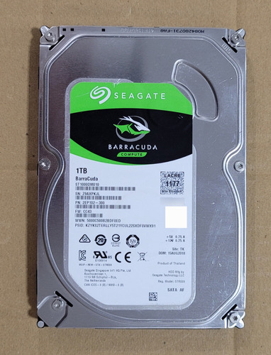 Hd Seagate 1tb Barracuda Pro Compute 3.5  6gb/s St1000dm010