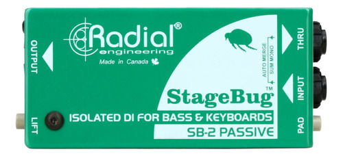 Caja Directa Radial Stagebug Sb-2 Pasiva Msi