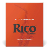 10 Lengüetas Rico Alto Saxofón Principiante 1.5 - 2.0 - 2.5 - 3.0
