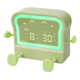 Reloj Despertador Para Niños Pantalla De Tiempo Led Luz