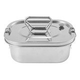 Fiambrera De Acero Inoxidable, Caja Bento De Metal Que Conti