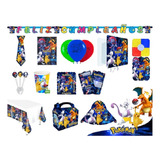 Kit Decoración Pokemon Piñata Fiesta Infantil Globos