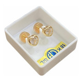 Abridor Oro 18 Kts Bebe Corazon Cubic Blanco Marca Ch 784