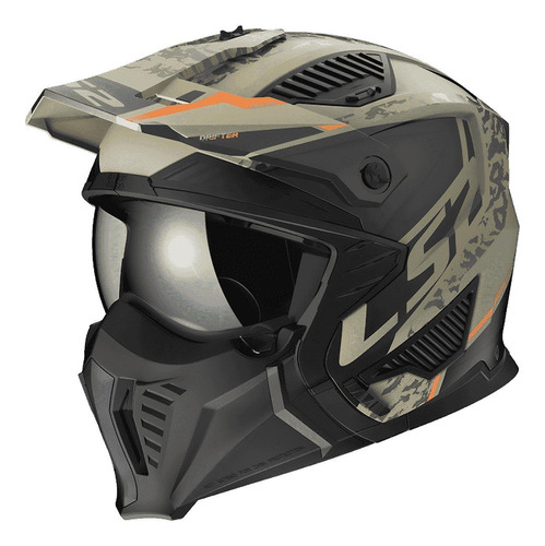 Casco Cross City Ls2 606 Drifter Devor Arena/mate 