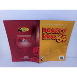 So Manual Original Donkey Kong 64 Nintendo 64 N64 - Loja Rj