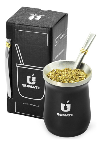 Mate Termico Acero Inoxidable Sumate Con Bombilla Regalo