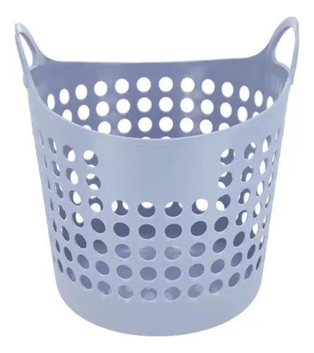 Canasto De Plástico Para Ropa Plástico 30 L Azul Ekolmac