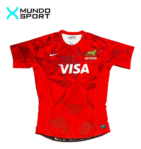 Camiseta Rugby Alternativa Los Pumas Seven 2015 Roja Slim
