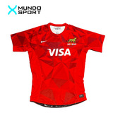 Camiseta Rugby Alternativa Los Pumas Seven 2015 Roja Slim