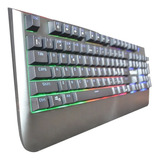 Teclado Gamer Led Mecânico Luz Abnt Com Apoio Profissional 