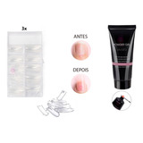 Kit 240 Moldes F1+ 3 Powder Gel P Alongamento Unha Promoção 