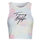 Tommy Hilfiger Top De Mujer Cropped Tank Print Cloudy H1 Cg2