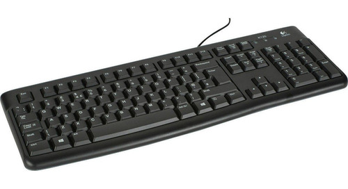 Teclado Logitech K120 Qwerty Português Brasil Preto