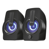 Parlantes Trust Gemi 2.0 Usb 12w Iluminación Led Rgb Negro