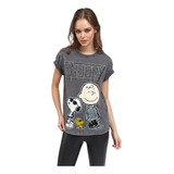 Playera De Soopy Peanuts Para Mujer Modelo Pn11