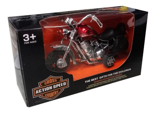 Motocicleta Juguete Chopper En Caja (6585)